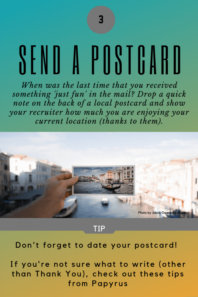 postcard national healthcare recruiter appreciation day